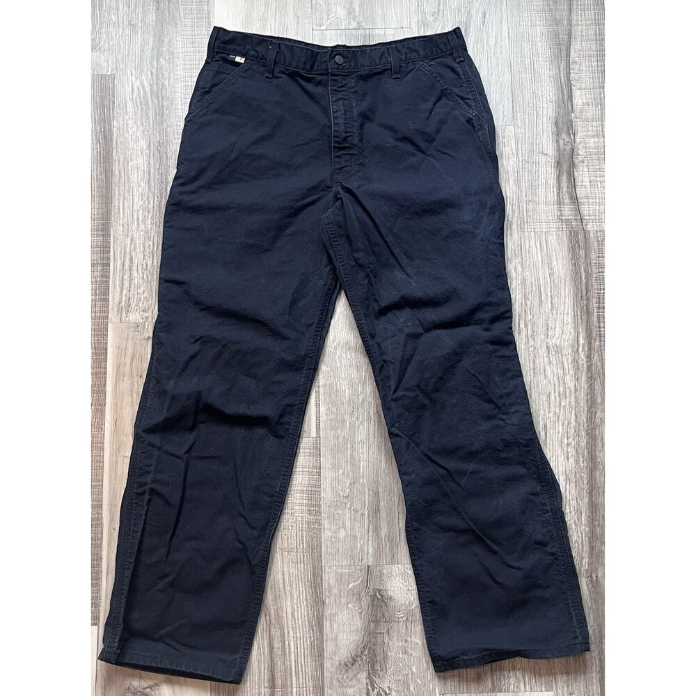Carhartt FR Flame Resistant Pants Mens 36 X 32 Black CAT2 ATPV 15 - 100791-001